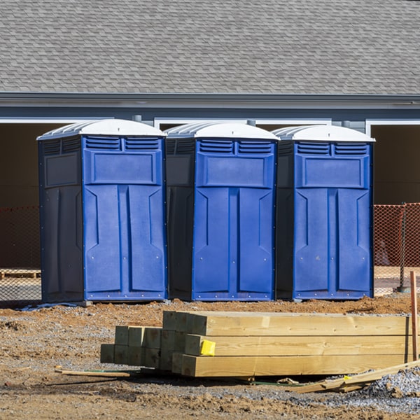how can i report damages or issues with the portable toilets during my rental period in Wahkon